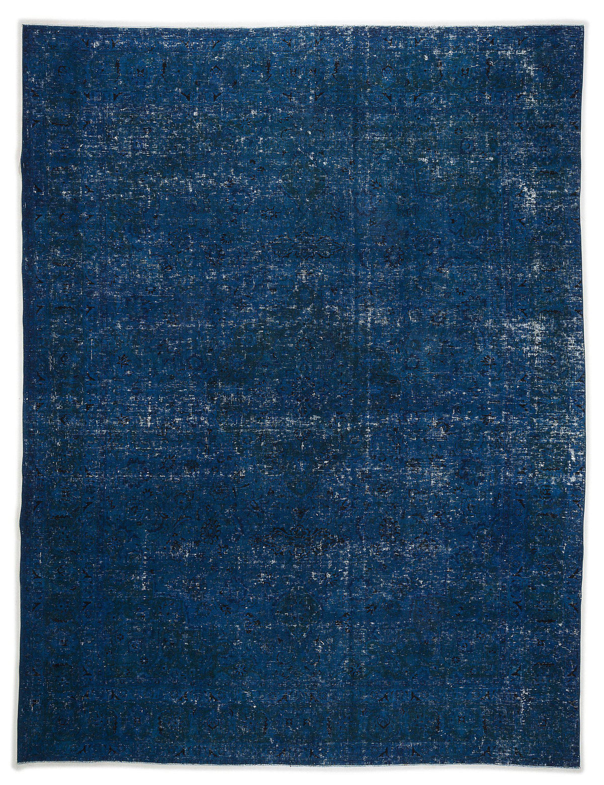 Turquoise  Over Dyed Vintage XLarge Rug 9&#39;7&#39;&#39; x 12&#39;7&#39;&#39; ft 293 x 383 cm