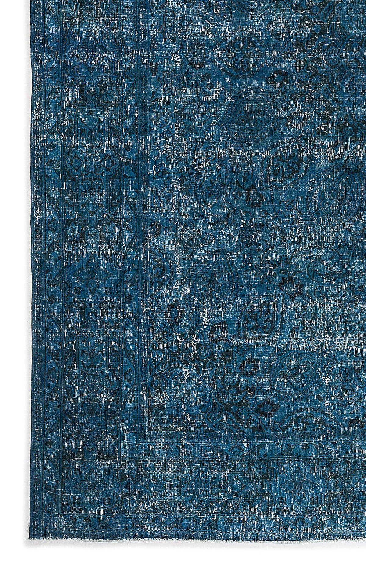 Turquoise  Over Dyed Vintage XLarge Rug 9&#39;6&#39;&#39; x 12&#39;3&#39;&#39; ft 290 x 374 cm