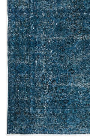 Turquoise  Over Dyed Vintage XLarge Rug 9'6'' x 12'3'' ft 290 x 374 cm