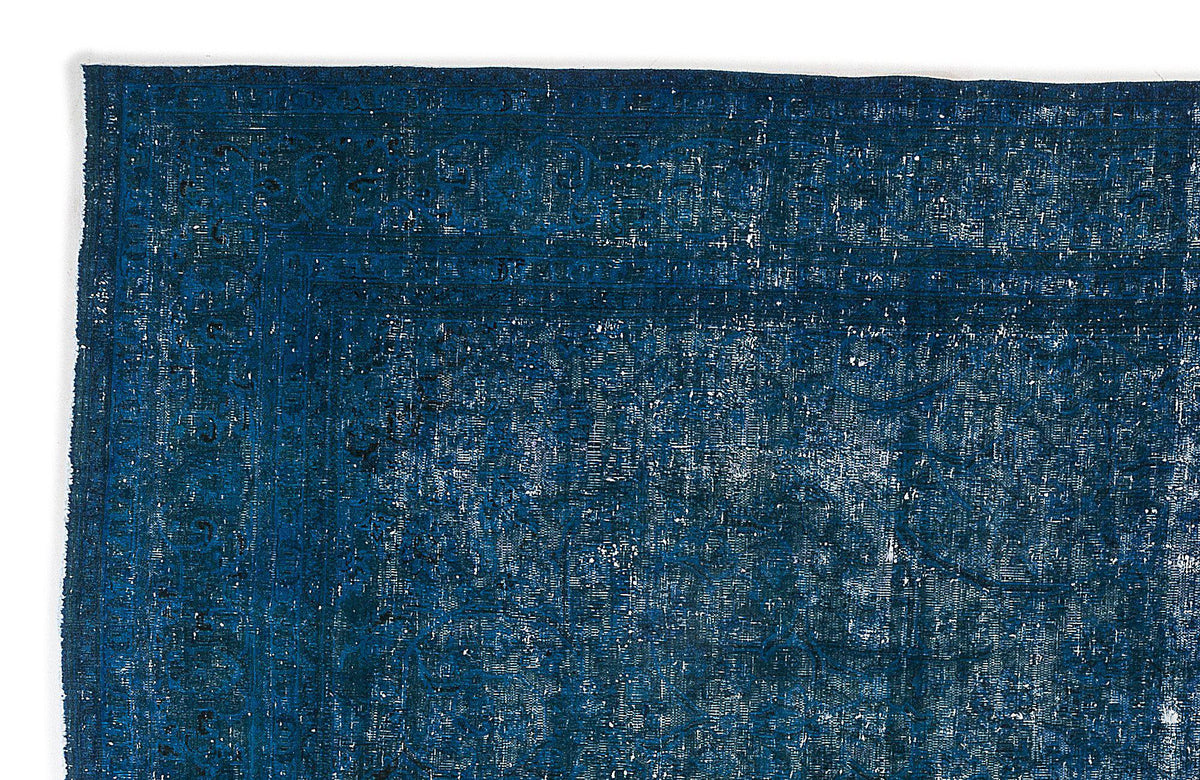 Turquoise  Over Dyed Vintage XLarge Rug 9&#39;3&#39;&#39; x 13&#39;1&#39;&#39; ft 282 x 400 cm