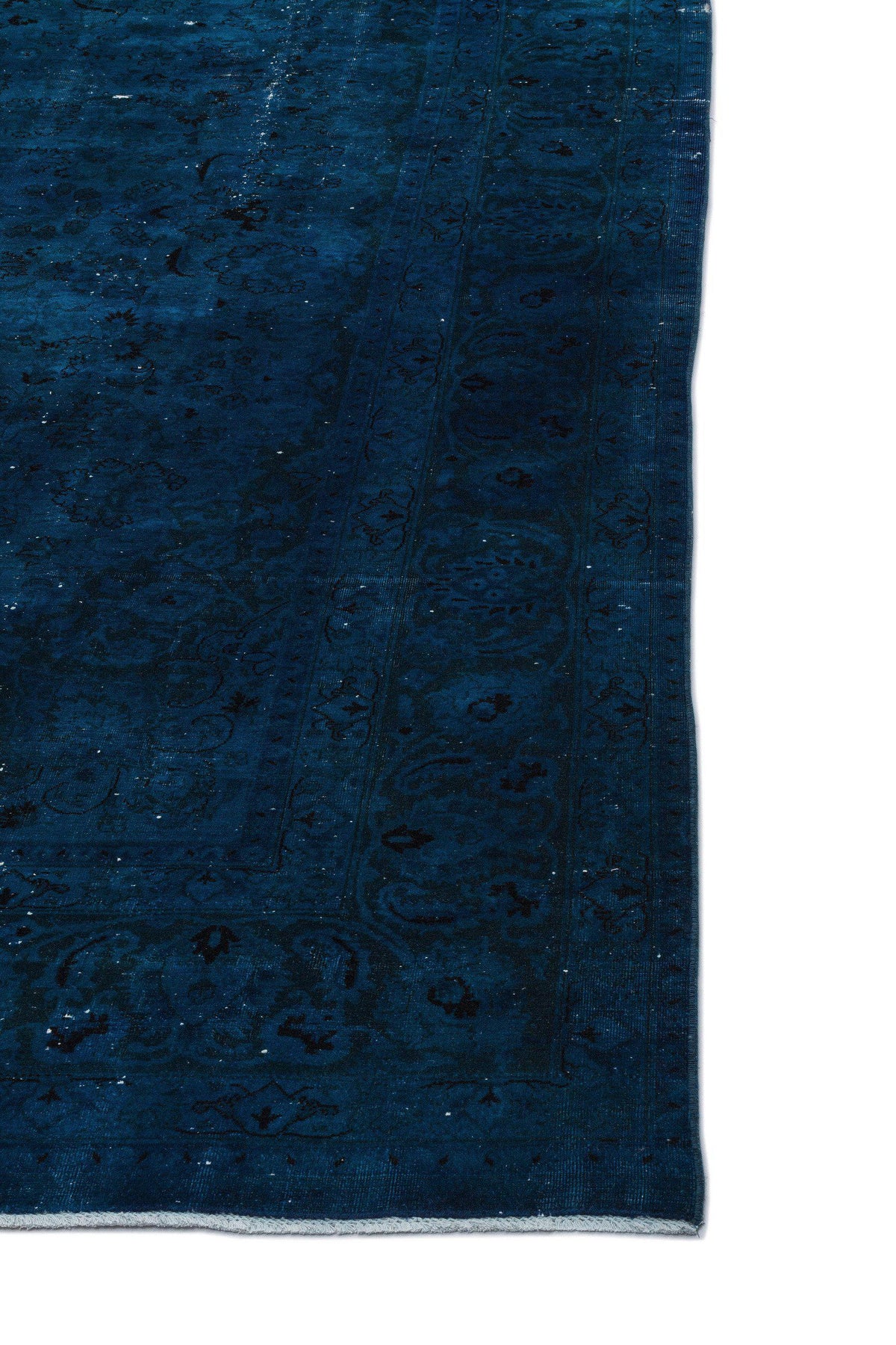 Turquoise  Over Dyed Vintage XLarge Rug 9&#39;3&#39;&#39; x 12&#39;6&#39;&#39; ft 282 x 381 cm