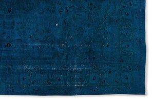 Turquoise  Over Dyed Vintage XLarge Rug 9'3'' x 12'6'' ft 282 x 381 cm