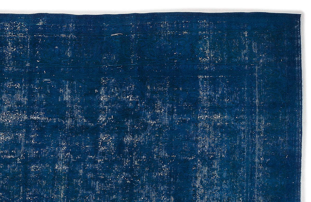 Turquoise  Over Dyed Vintage XLarge Rug 9&#39;5&#39;&#39; x 12&#39;2&#39;&#39; ft 287 x 370 cm