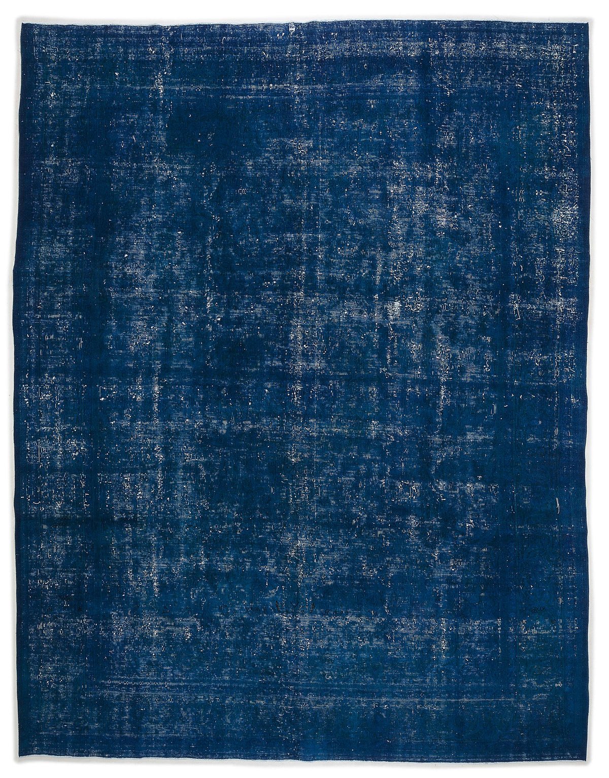 Turquoise  Over Dyed Vintage XLarge Rug 9&#39;5&#39;&#39; x 12&#39;2&#39;&#39; ft 287 x 370 cm
