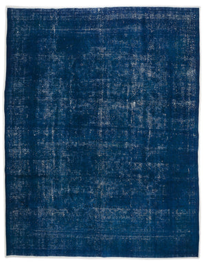 Turquoise  Over Dyed Vintage XLarge Rug 9'5'' x 12'2'' ft 287 x 370 cm