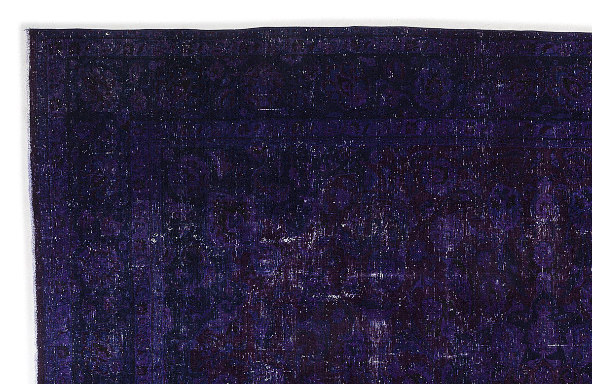 Purple Over Dyed Vintage XLarge Rug 9&#39;7&#39;&#39; x 12&#39;6&#39;&#39; ft 293 x 382 cm