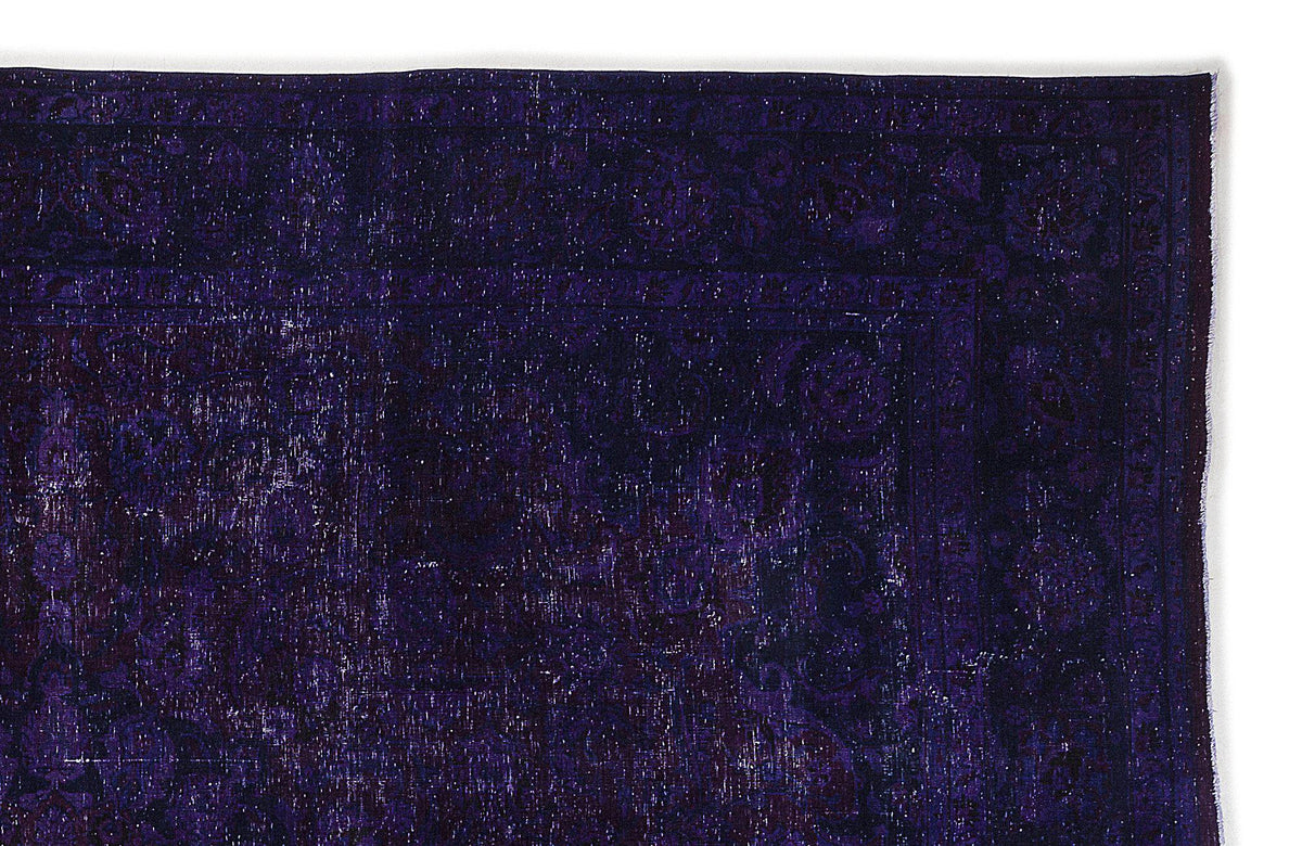 Purple Over Dyed Vintage XLarge Rug 9&#39;7&#39;&#39; x 12&#39;6&#39;&#39; ft 293 x 382 cm