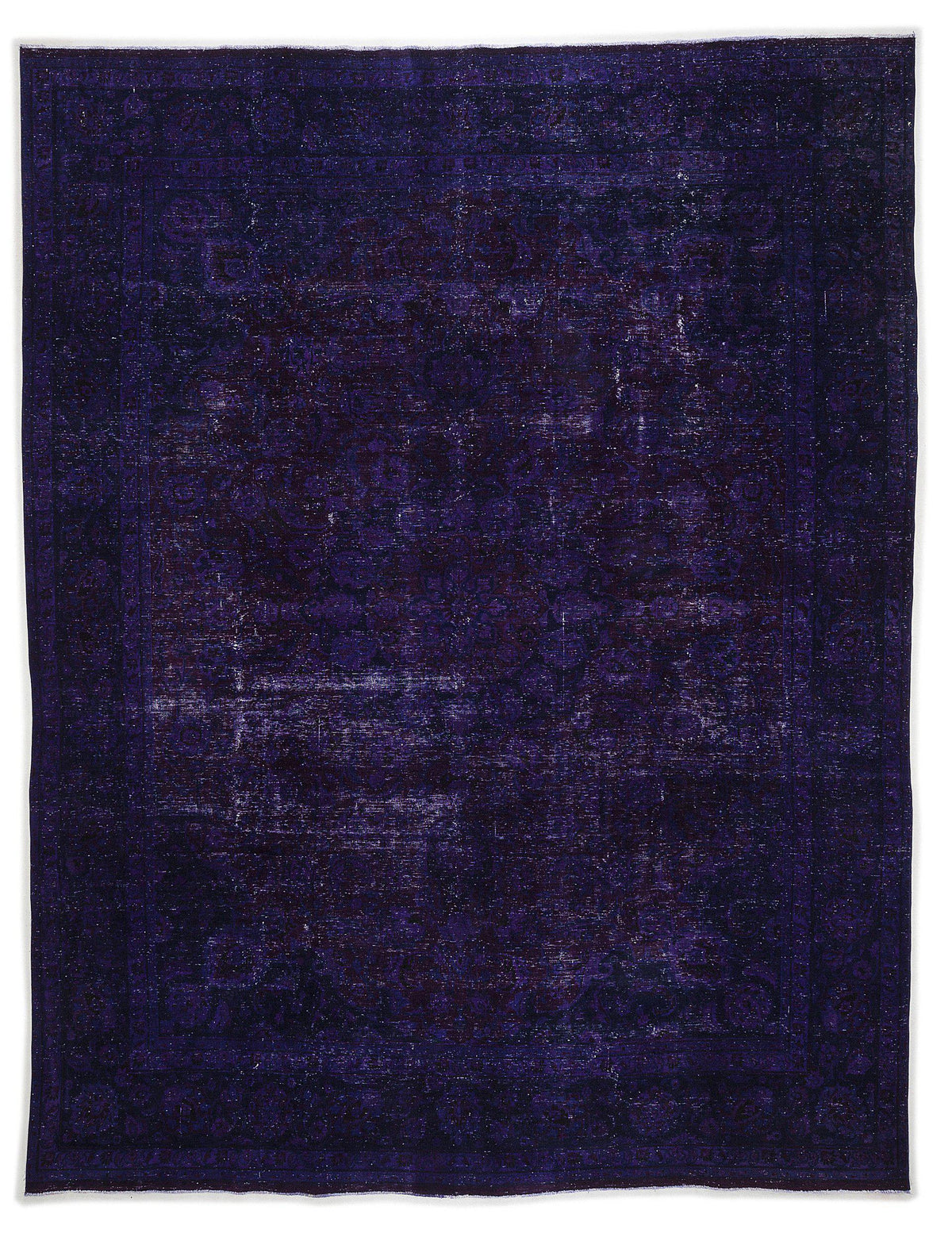 Purple Over Dyed Vintage XLarge Rug 9&#39;7&#39;&#39; x 12&#39;6&#39;&#39; ft 293 x 382 cm