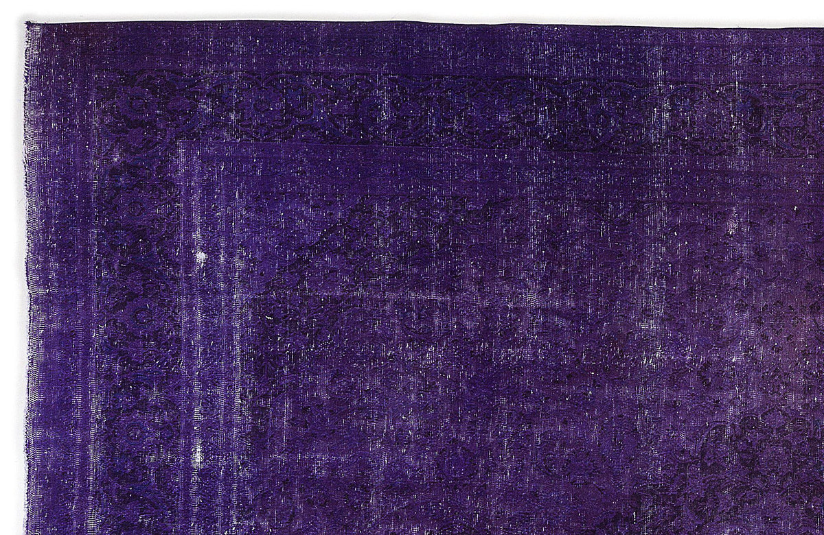 Purple Over Dyed Vintage XLarge Rug 9&#39;8&#39;&#39; x 12&#39;10&#39;&#39; ft 294 x 390 cm