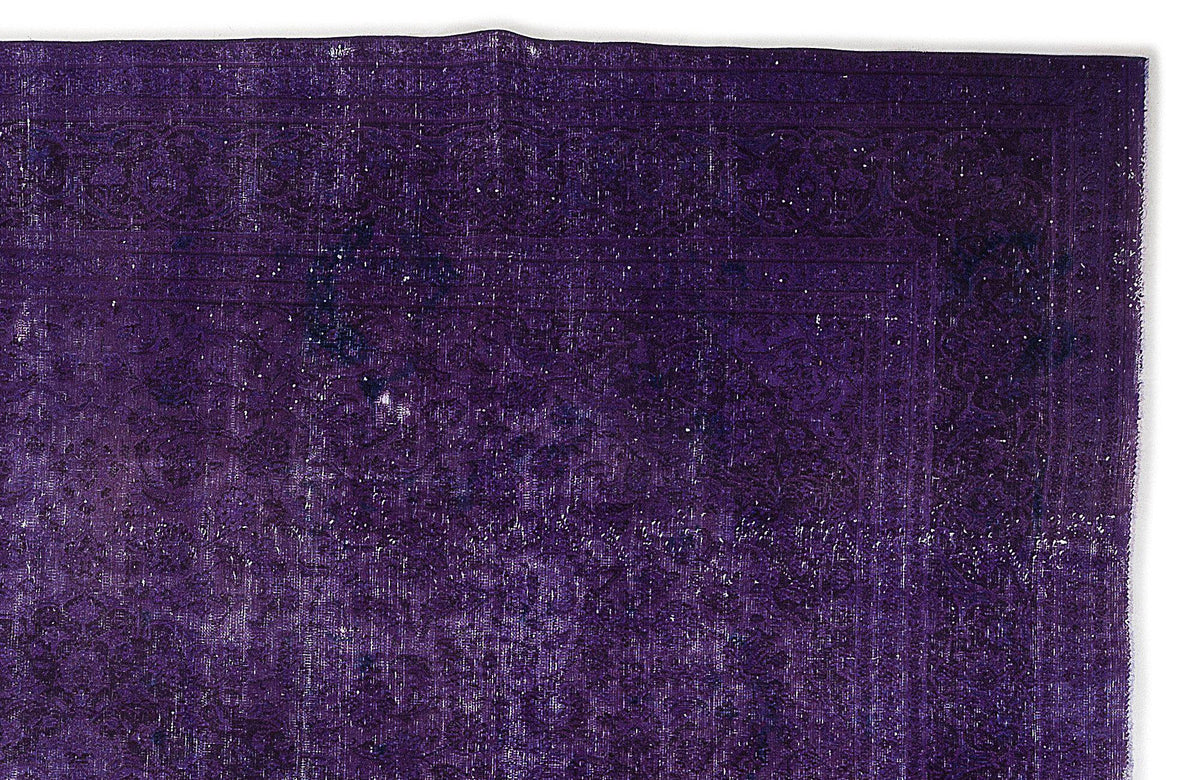 Purple Over Dyed Vintage XLarge Rug 9&#39;8&#39;&#39; x 12&#39;10&#39;&#39; ft 294 x 390 cm