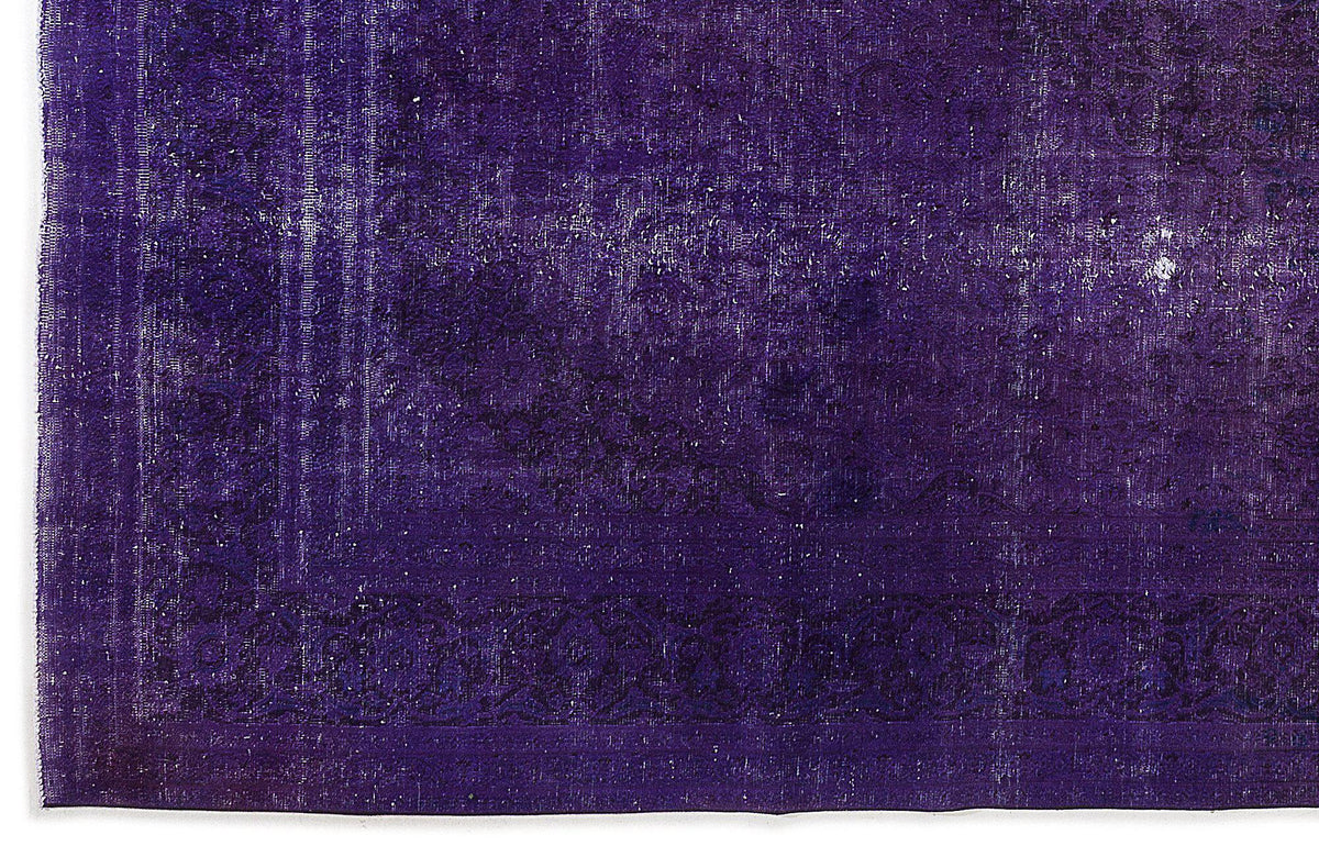 Purple Over Dyed Vintage XLarge Rug 9&#39;8&#39;&#39; x 12&#39;10&#39;&#39; ft 294 x 390 cm