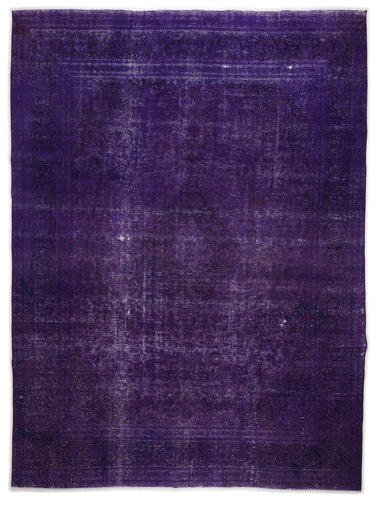 Purple Over Dyed Vintage XLarge Rug 9&#39;8&#39;&#39; x 12&#39;10&#39;&#39; ft 294 x 390 cm