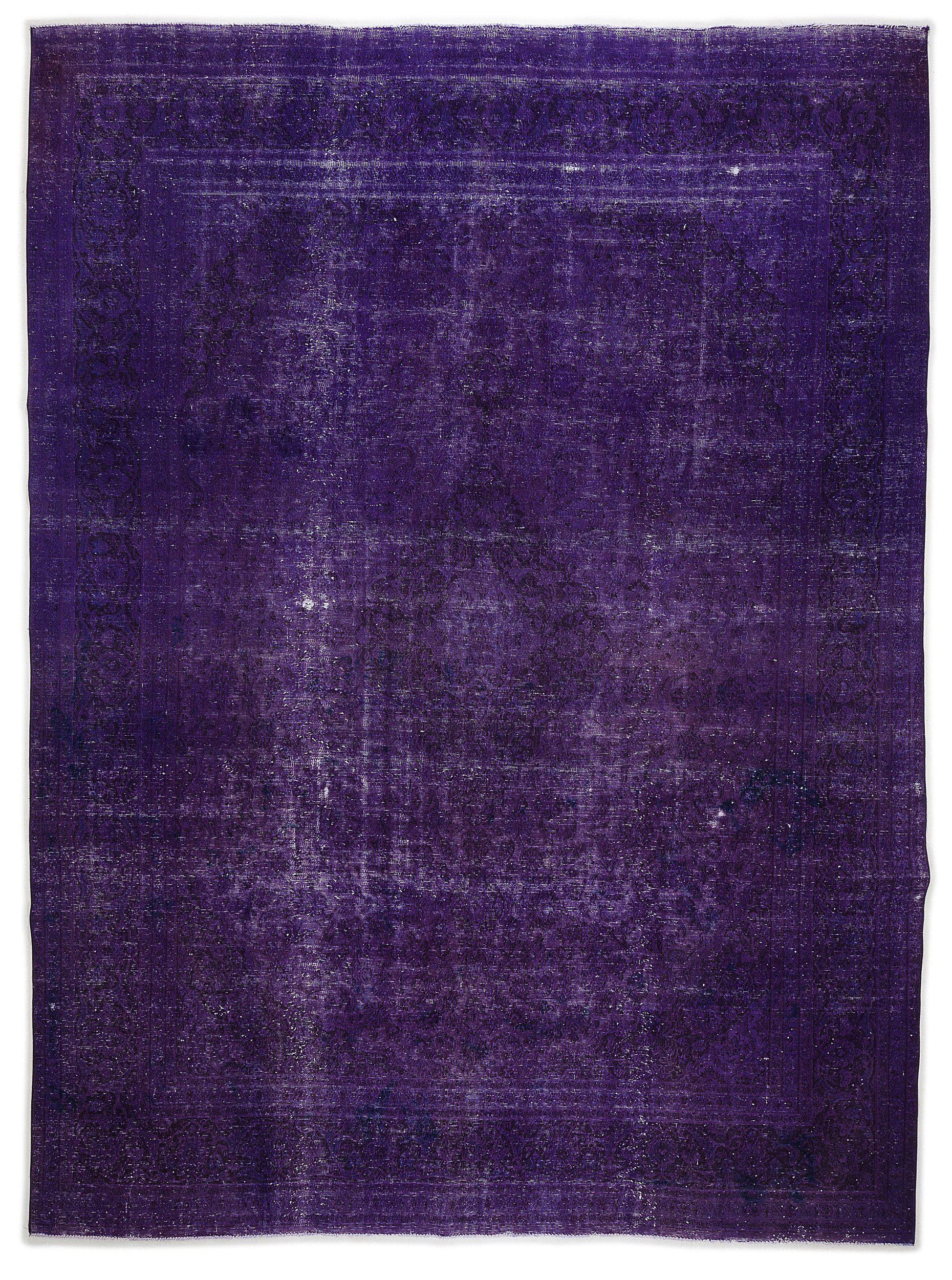 Purple Over Dyed Vintage XLarge Rug 9'8'' x 12'10'' ft 294 x 390 cm