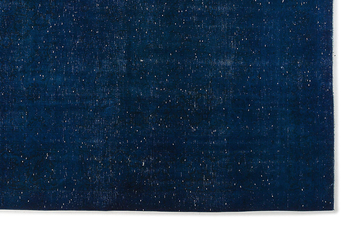 Blue Over Dyed Vintage XLarge Rug 9&#39;6&#39;&#39; x 13&#39;7&#39;&#39; ft 290 x 414 cm
