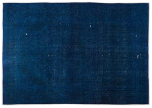 Blue Over Dyed Vintage XLarge Rug 9'6'' x 13'7'' ft 290 x 414 cm