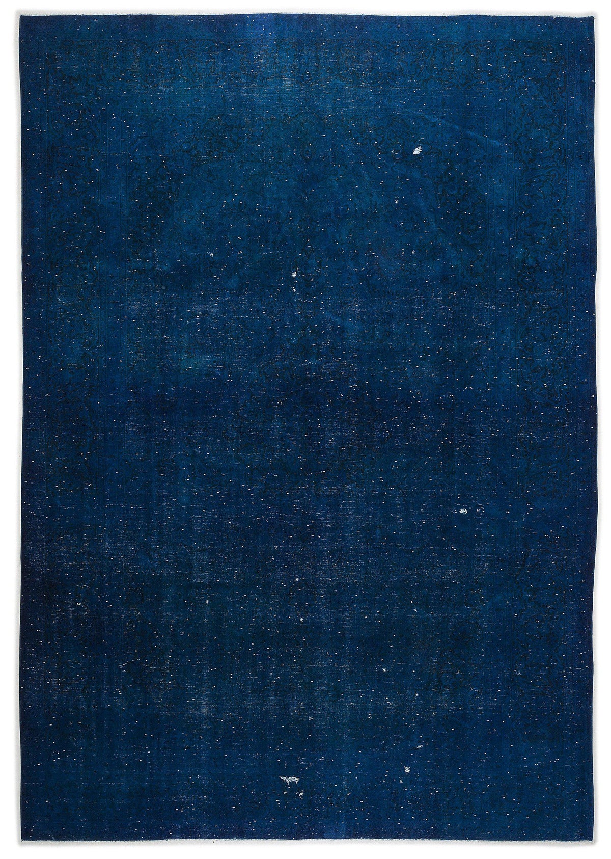 Blue Over Dyed Vintage XLarge Rug 9&#39;6&#39;&#39; x 13&#39;7&#39;&#39; ft 290 x 414 cm