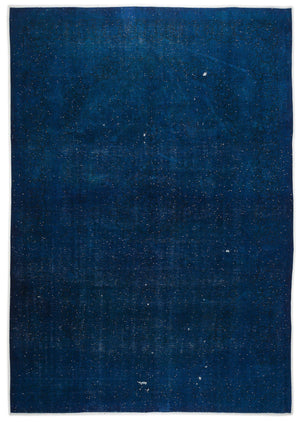 Blue Over Dyed Vintage XLarge Rug 9'6'' x 13'7'' ft 290 x 414 cm