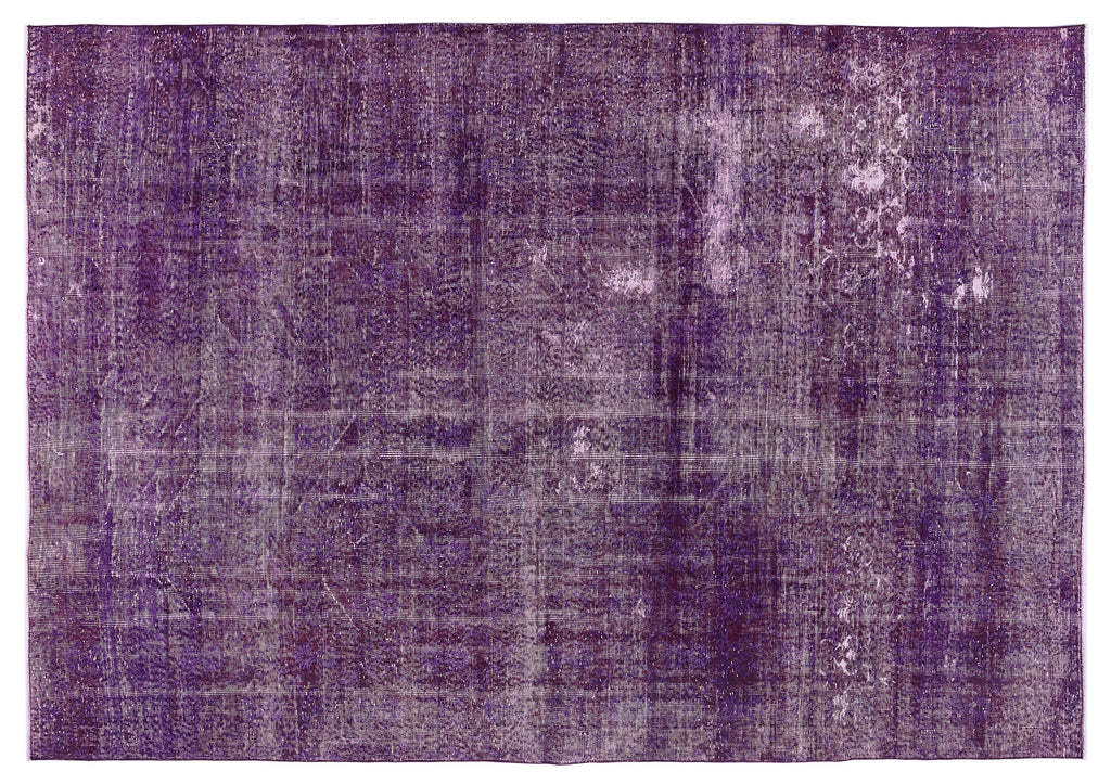 Purple Over Dyed Vintage Rug 7'3'' x 10'7'' ft 221 x 322 cm
