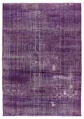Purple Over Dyed Vintage Rug 7'3'' x 10'7'' ft 221 x 322 cm