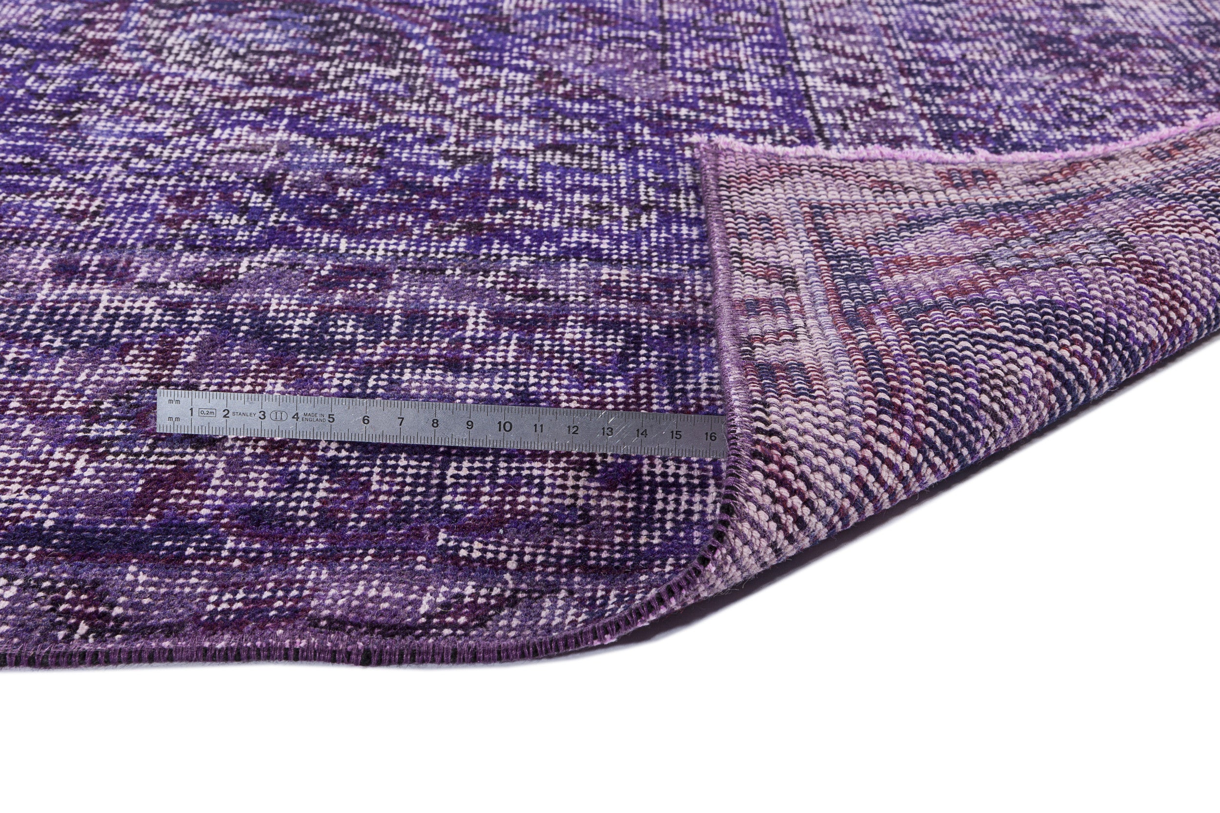 Purple Over Dyed Vintage Rug 6'6'' x 10'4'' ft 197 x 316 cm