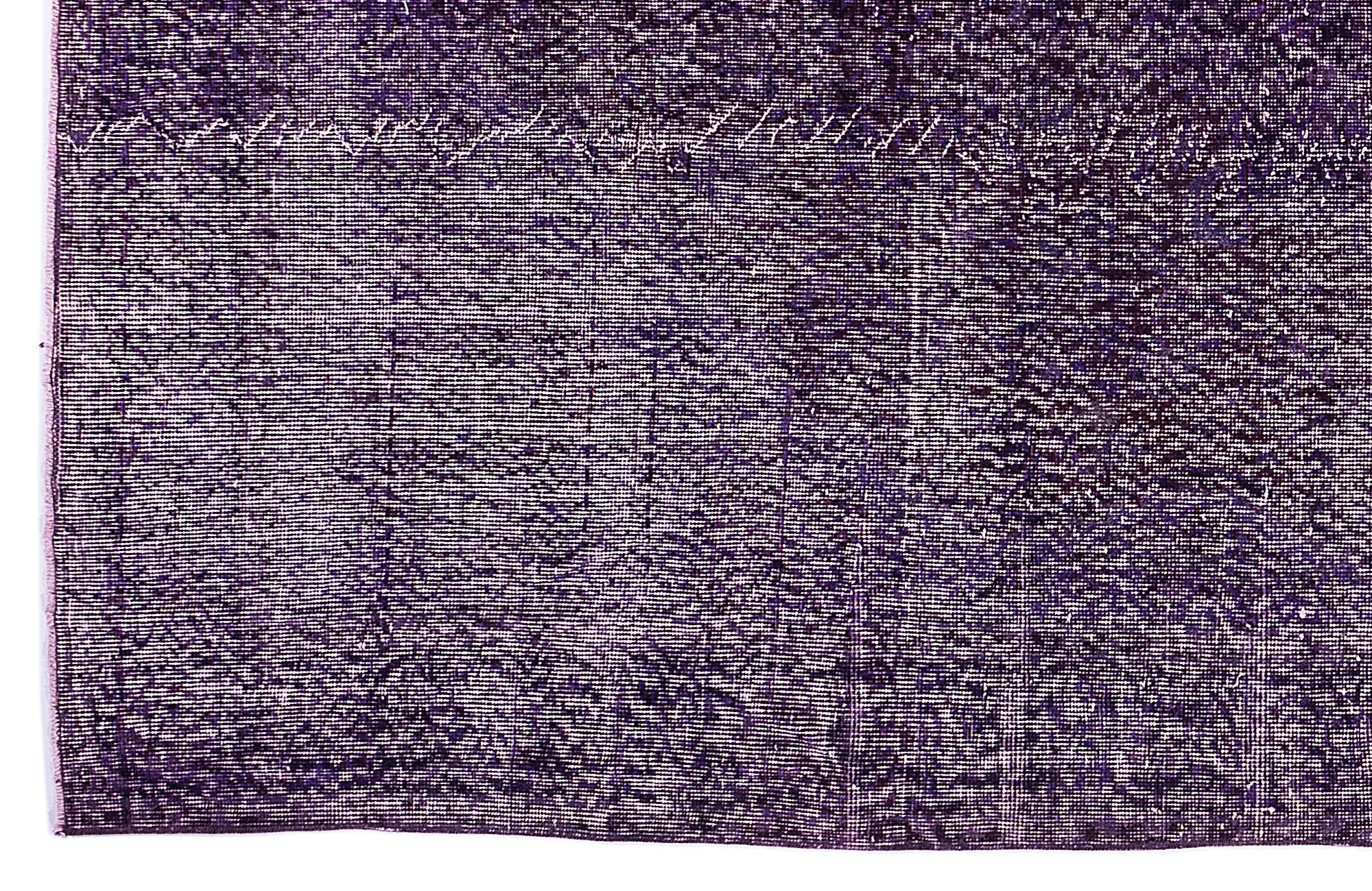 Purple Over Dyed Vintage Rug 6'6'' x 10'4'' ft 197 x 316 cm