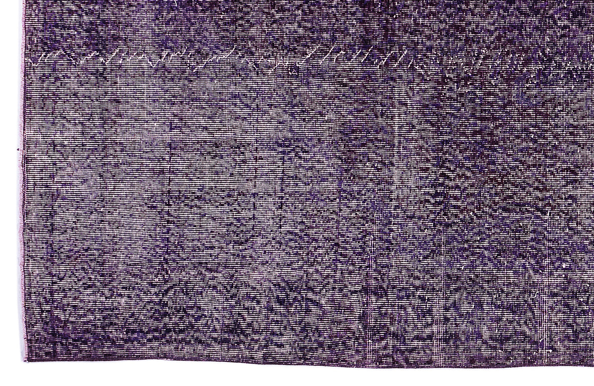 Purple Over Dyed Vintage Rug 6&#39;6&#39;&#39; x 10&#39;4&#39;&#39; ft 197 x 316 cm