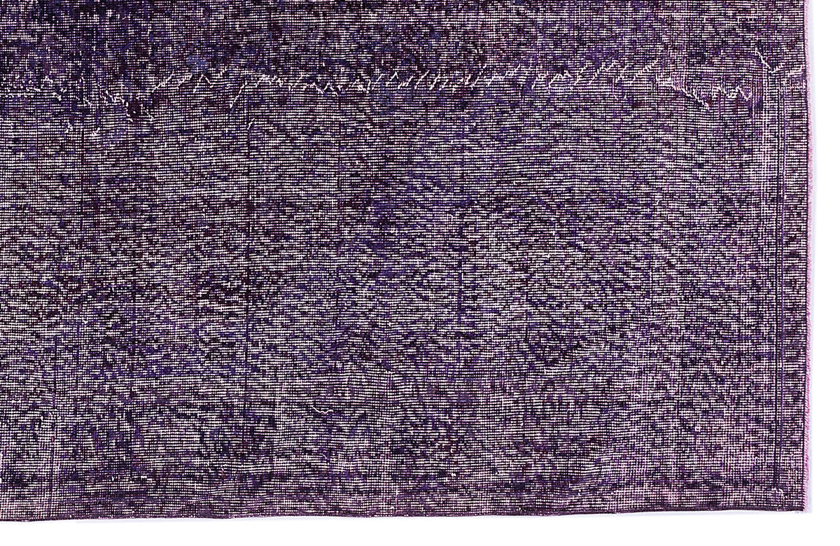 Purple Over Dyed Vintage Rug 6&#39;6&#39;&#39; x 10&#39;4&#39;&#39; ft 197 x 316 cm