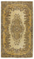 Yellow Over Dyed Vintage Rug 5'3'' x 9'5'' ft 161 x 287 cm