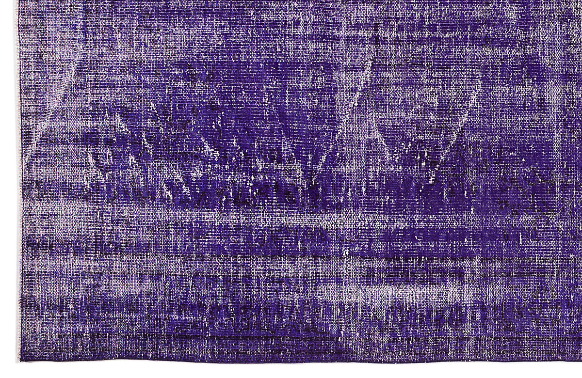 Purple Over Dyed Vintage Rug 5&#39;11&#39;&#39; x 9&#39;9&#39;&#39; ft 180 x 298 cm