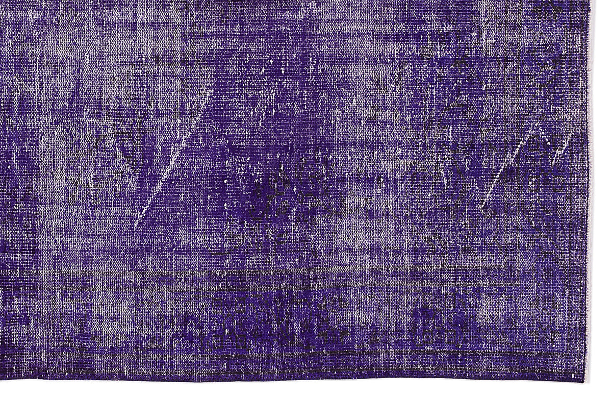 Purple Over Dyed Vintage Rug 5&#39;11&#39;&#39; x 9&#39;9&#39;&#39; ft 180 x 298 cm