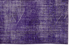 Purple Over Dyed Vintage Rug 5'11'' x 9'9'' ft 180 x 298 cm