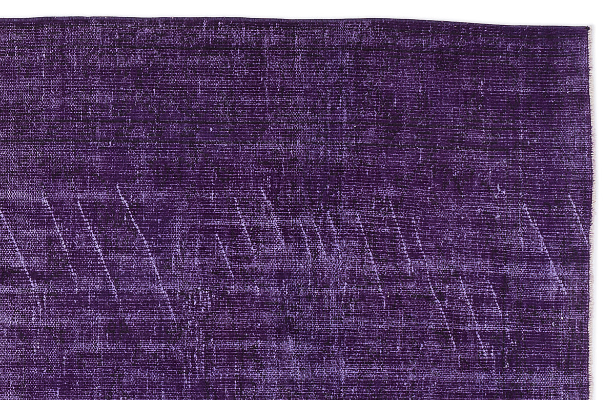 Purple Over Dyed Vintage Rug 6&#39;4&#39;&#39; x 10&#39;2&#39;&#39; ft 193 x 310 cm