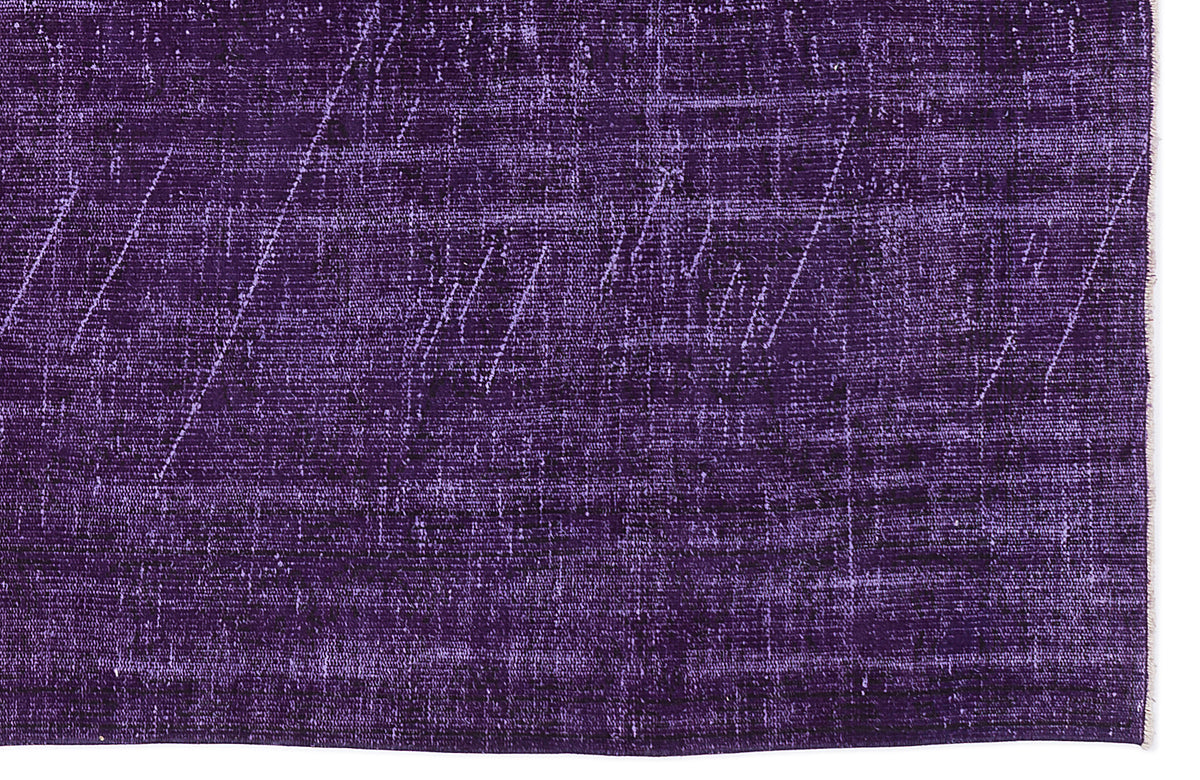 Purple Over Dyed Vintage Rug 6&#39;4&#39;&#39; x 10&#39;2&#39;&#39; ft 193 x 310 cm