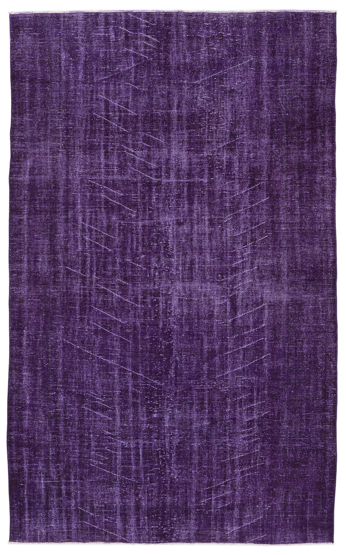 Purple Over Dyed Vintage Rug 6&#39;4&#39;&#39; x 10&#39;2&#39;&#39; ft 193 x 310 cm