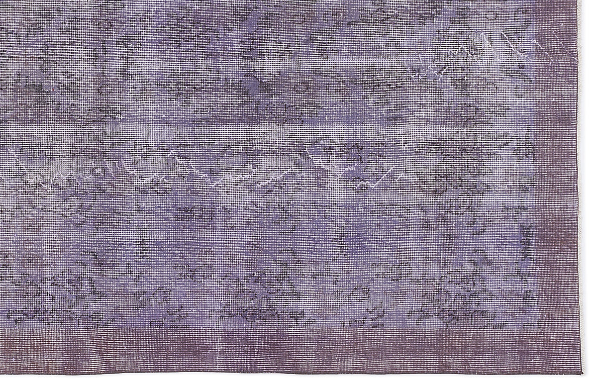 Purple Over Dyed Vintage Rug 4&#39;11&#39;&#39; x 8&#39;4&#39;&#39; ft 150 x 253 cm