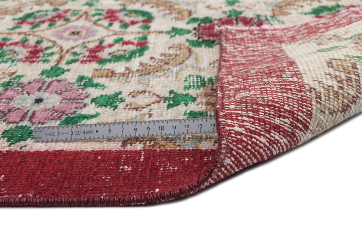 Retro Over Dyed Vintage Rug 5&#39;5&#39;&#39; x 8&#39;10&#39;&#39; ft 164 x 270 cm