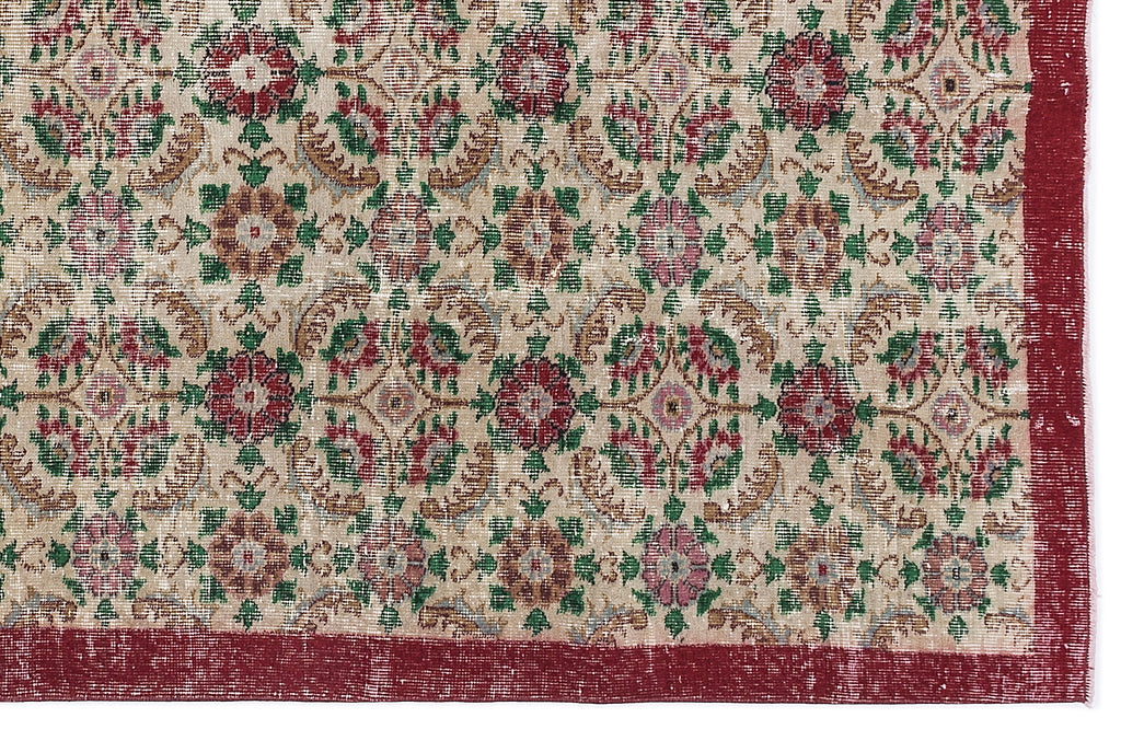 Retro Over Dyed Vintage Rug 5'5'' x 8'10'' ft 164 x 270 cm