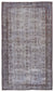 Blue Over Dyed Vintage Rug 5'8'' x 9'12'' ft 173 x 304 cm