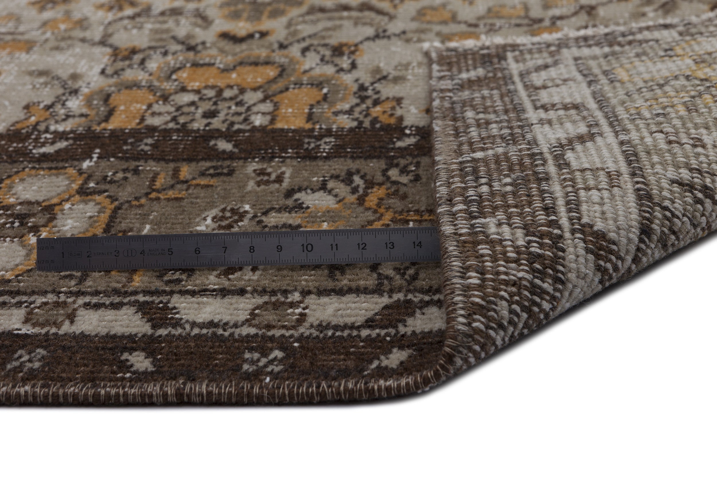 Naturel Over Dyed Vintage Rug 5'9'' x 9'1'' ft 175 x 278 cm