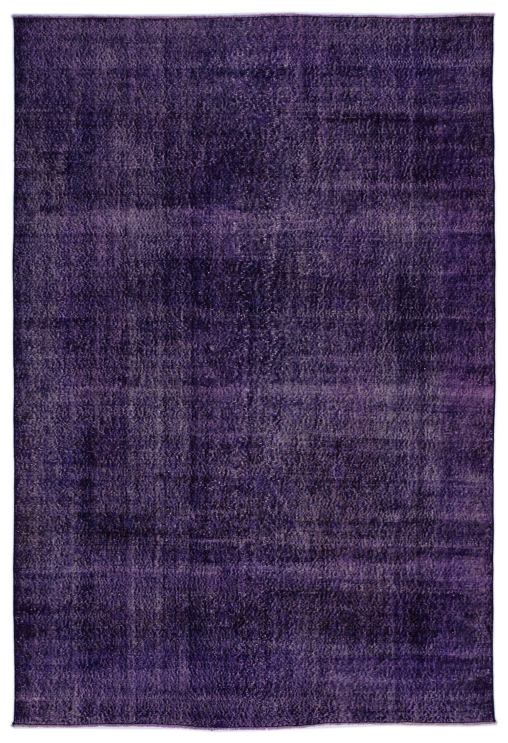 Purple Over Dyed Vintage Rug 6'9'' x 9'11'' ft 206 x 303 cm
