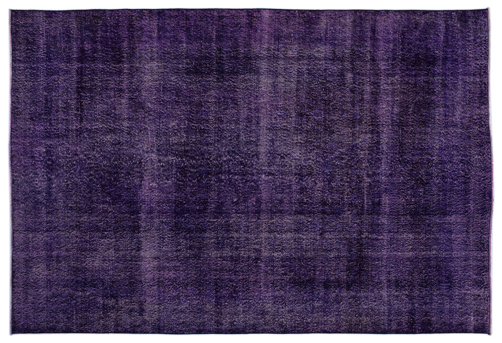 Purple Over Dyed Vintage Rug 6'9'' x 9'11'' ft 206 x 303 cm
