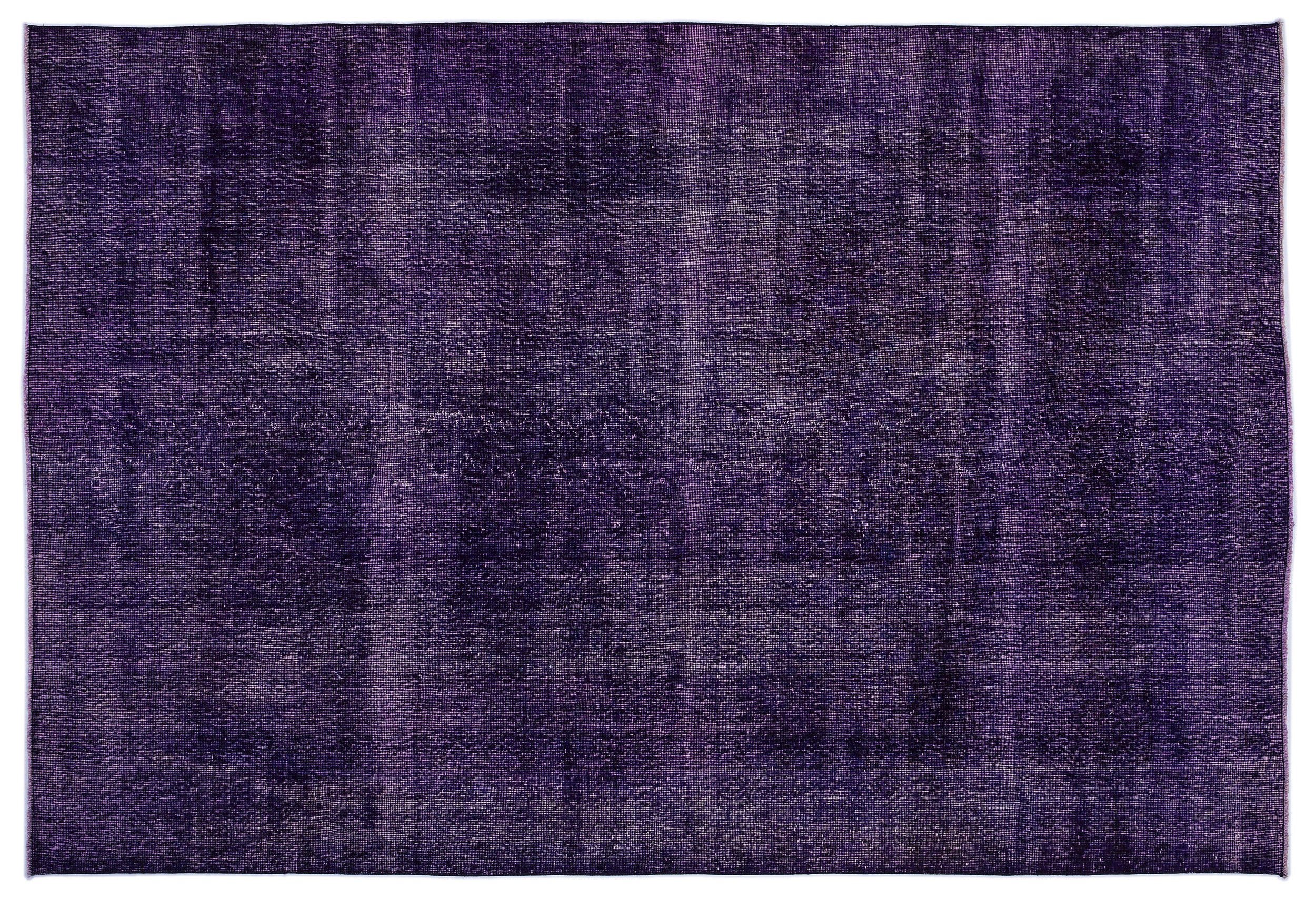 Purple Over Dyed Vintage Rug 6'9'' x 9'11'' ft 206 x 303 cm