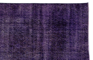 Purple Over Dyed Vintage Rug 6'9'' x 9'11'' ft 206 x 303 cm