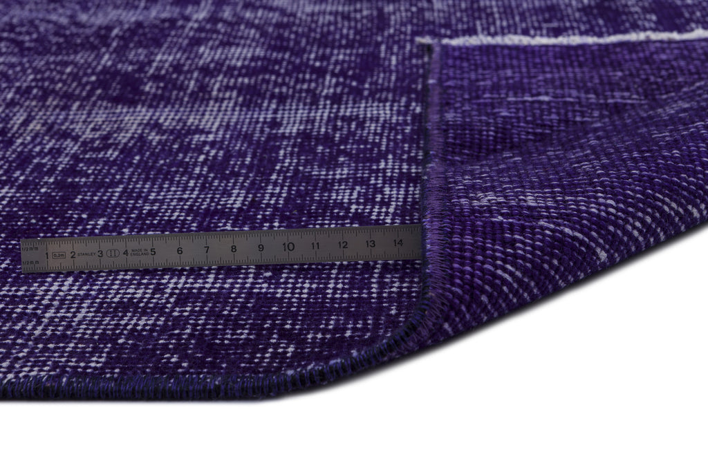Purple Over Dyed Vintage Rug 6'7'' x 9'3'' ft 200 x 283 cm