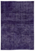 Purple Over Dyed Vintage Rug 6'7'' x 9'3'' ft 200 x 283 cm
