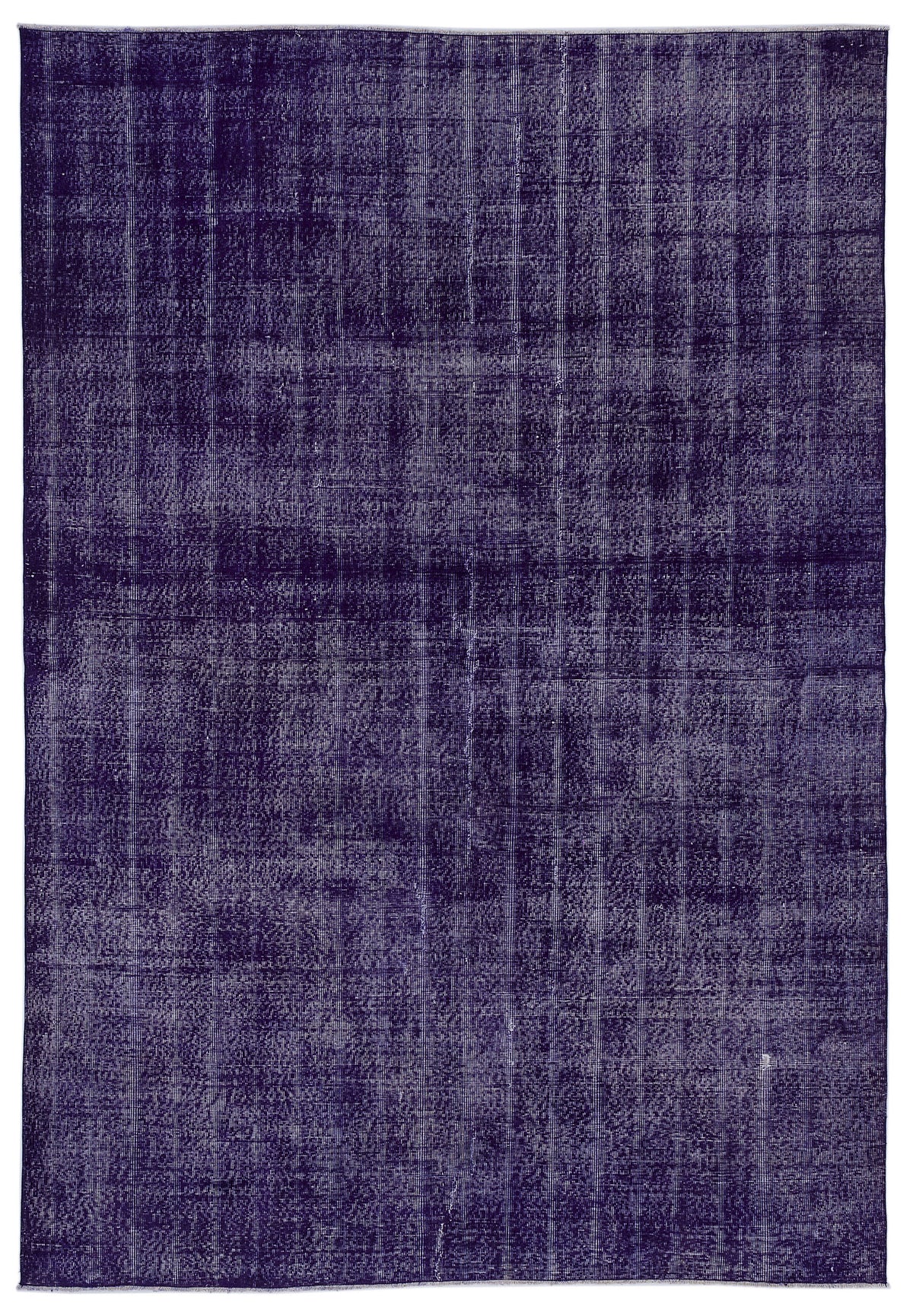 Purple Over Dyed Vintage Rug 6&#39;7&#39;&#39; x 9&#39;3&#39;&#39; ft 200 x 283 cm