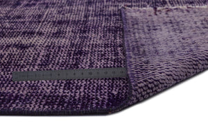 Purple Over Dyed Vintage Rug 7'10'' x 12'4'' ft 240 x 376 cm