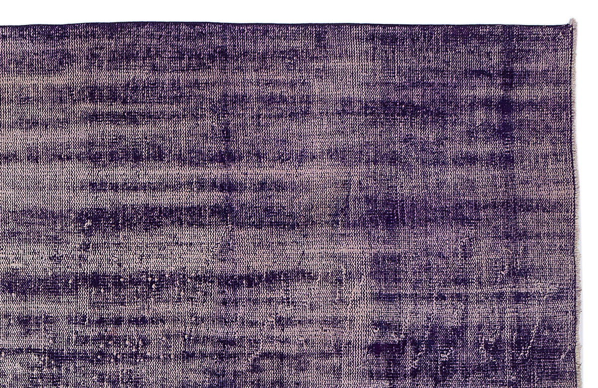 Purple Over Dyed Vintage Rug 7&#39;10&#39;&#39; x 12&#39;4&#39;&#39; ft 240 x 376 cm