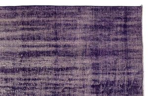 Purple Over Dyed Vintage Rug 7'10'' x 12'4'' ft 240 x 376 cm