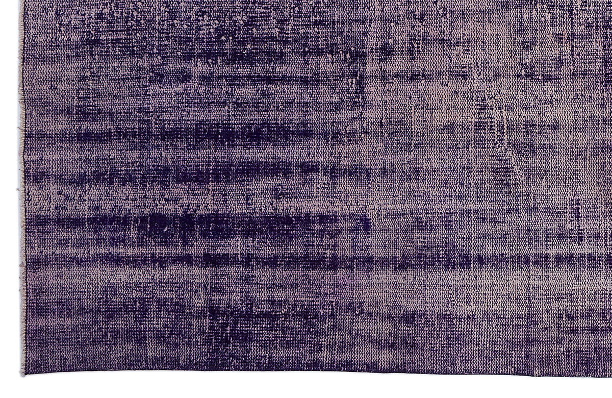 Purple Over Dyed Vintage Rug 7&#39;10&#39;&#39; x 12&#39;4&#39;&#39; ft 240 x 376 cm